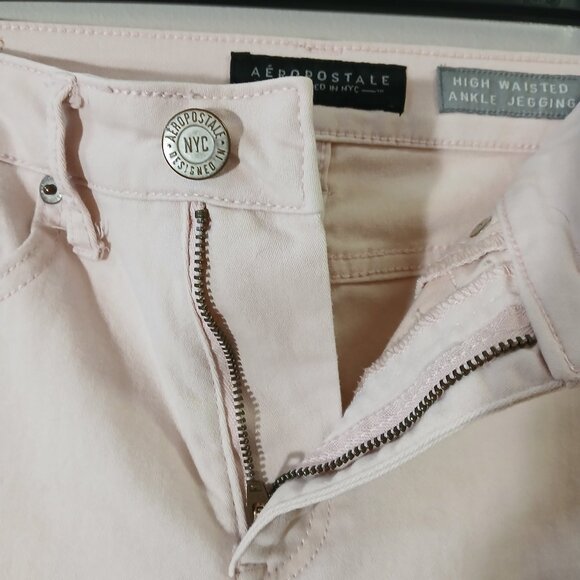 Aeropostale blush pink high waisted ankle jegging - 4 reg/normal - Picture 7 of 7